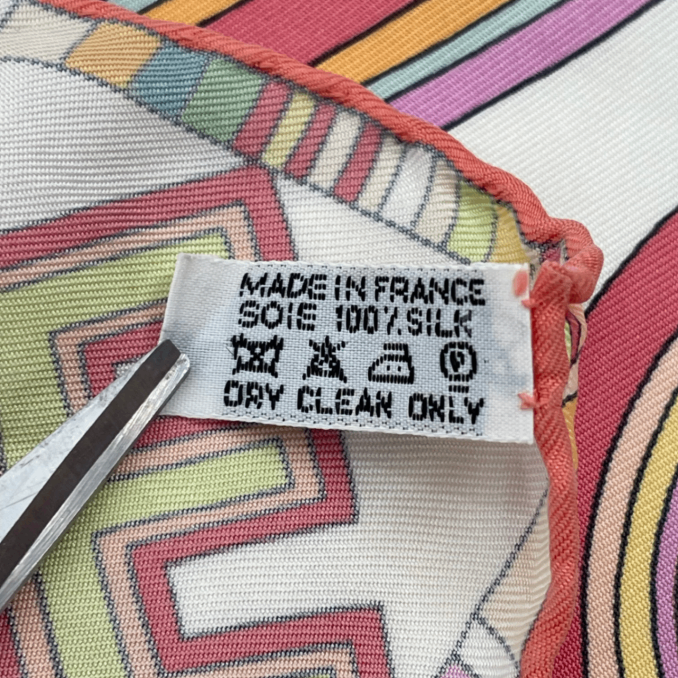 Hermes Scarf Carre 90 France Paris 24 Fbg Silk Multicolor — view 6