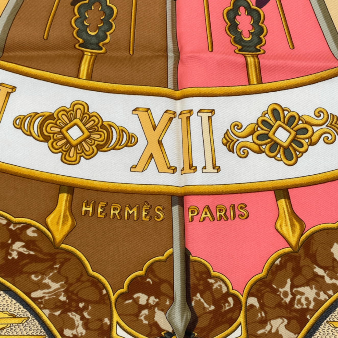 Hermes Scarf Carre 90 Silk Carpe Diem Enjoy Today Seize The Day Sun — view 6