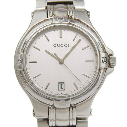 Gucci Stainless Steel Quartz Analog Watch With Silver Dial