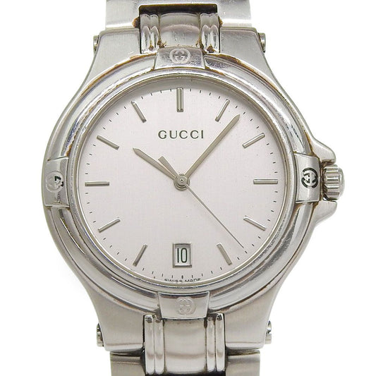 Gucci Stainless Steel Quartz Analog Watch With Silver Dial