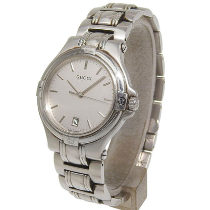 Gucci Stainless Steel Quartz Analog Watch With Silver Dial — view 2