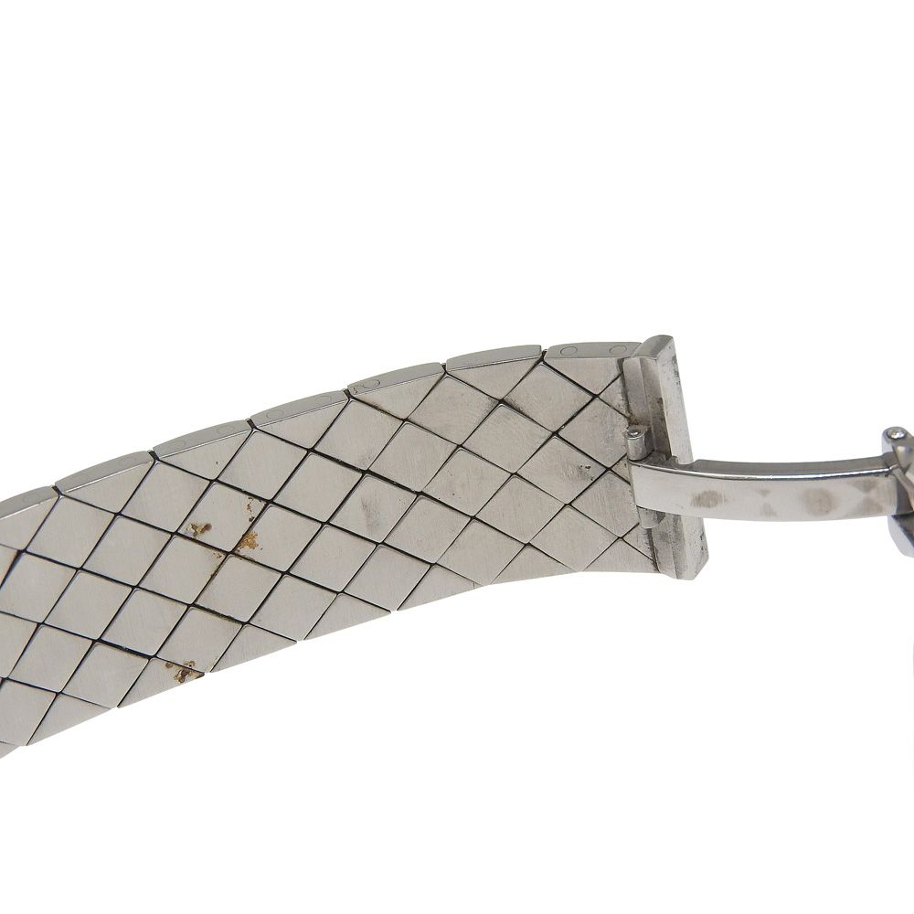 Chanel Quilted Stainless Steel Quartz Analog Watch With Black Dial — view 8