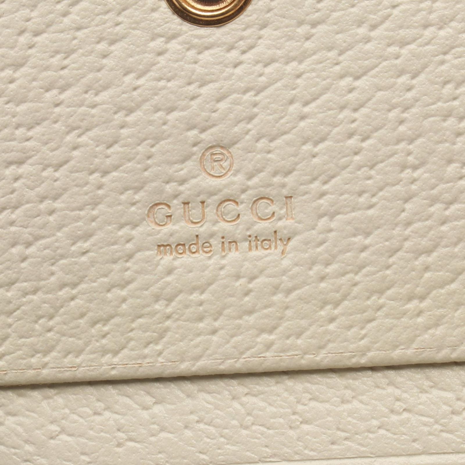 Gucci Bifold Wallet Pikarar GG Supreme Beige Pink White Animal Print — view 5