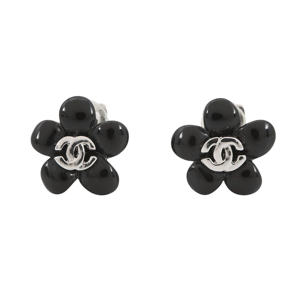 Chanel Earrings CC Logo Camellia 05