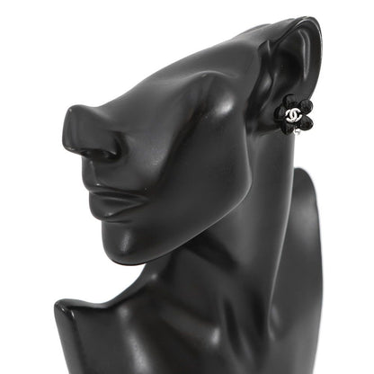 Chanel Earrings CC Logo Camellia 05 — view 4