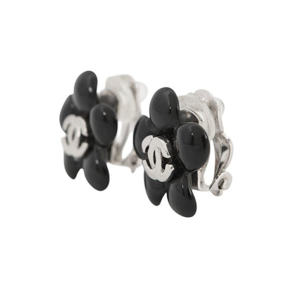 Chanel Earrings CC Logo Camellia 05 — view 2