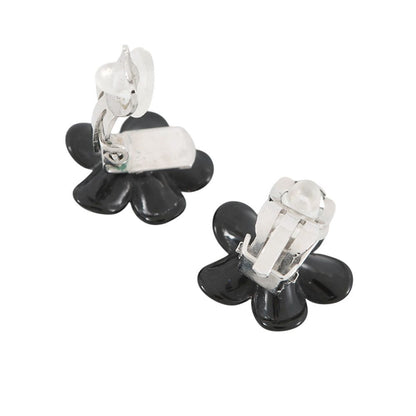 Chanel Earrings CC Logo Camellia 05 — view 3