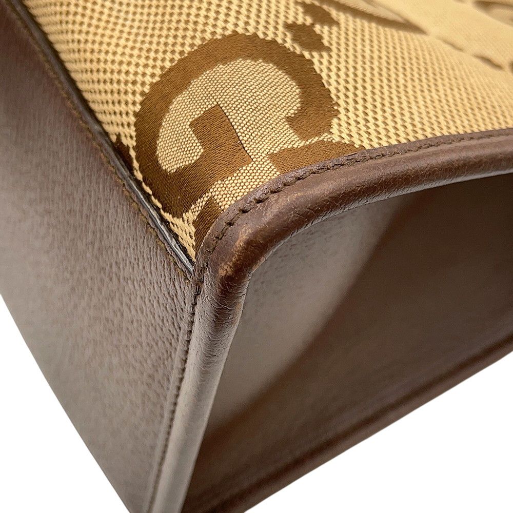 Gucci Tote Bag Jumbo GG Canvas Leather 2-Way — view 7
