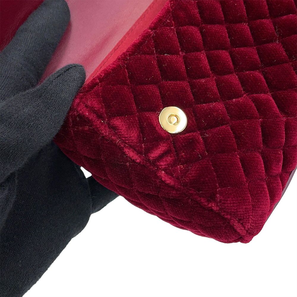Dolce & Gabbana Handbag Logo Studded Pouch Velour & 2-Way — view 6
