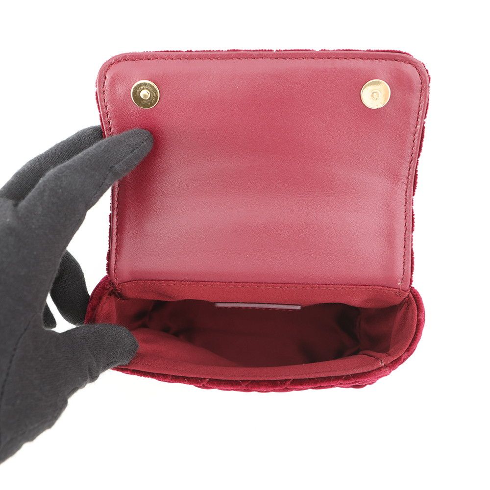 Dolce & Gabbana Handbag Logo Studded Pouch Velour & 2-Way — view 5