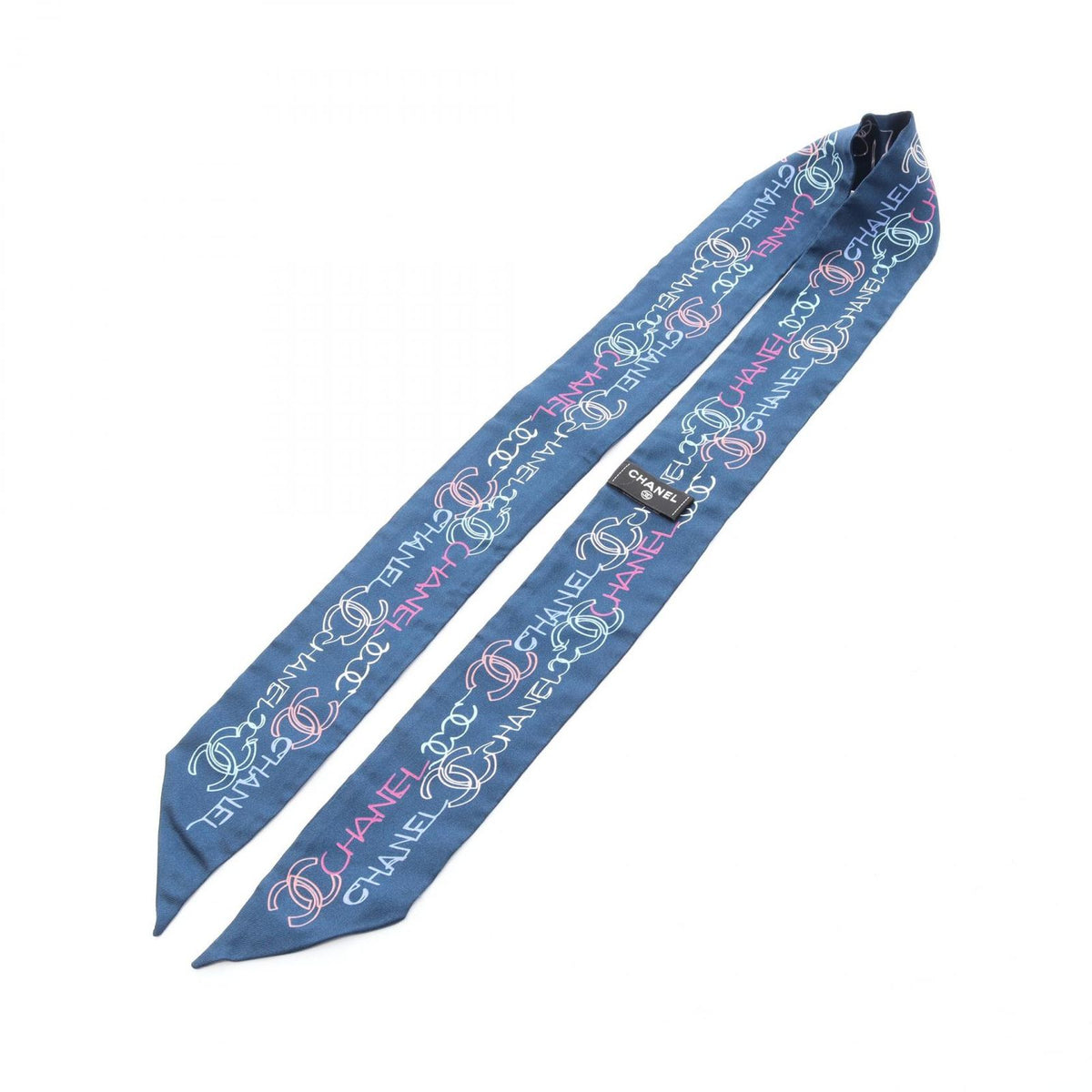 Chanel Scarf CC Logo All Over Silk — view 3