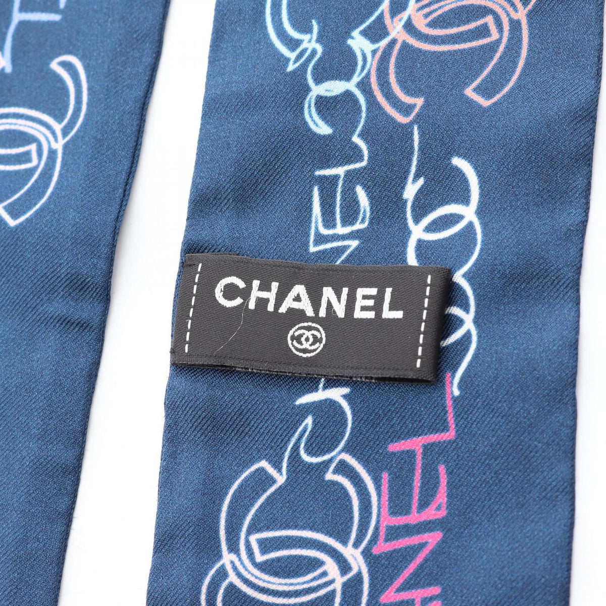 Chanel Scarf CC Logo All Over Silk — view 4