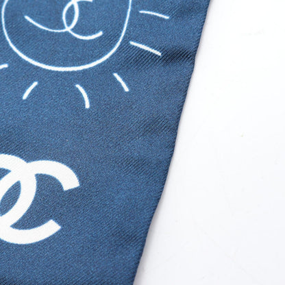Chanel Scarf CC Logo All Over Silk — view 7