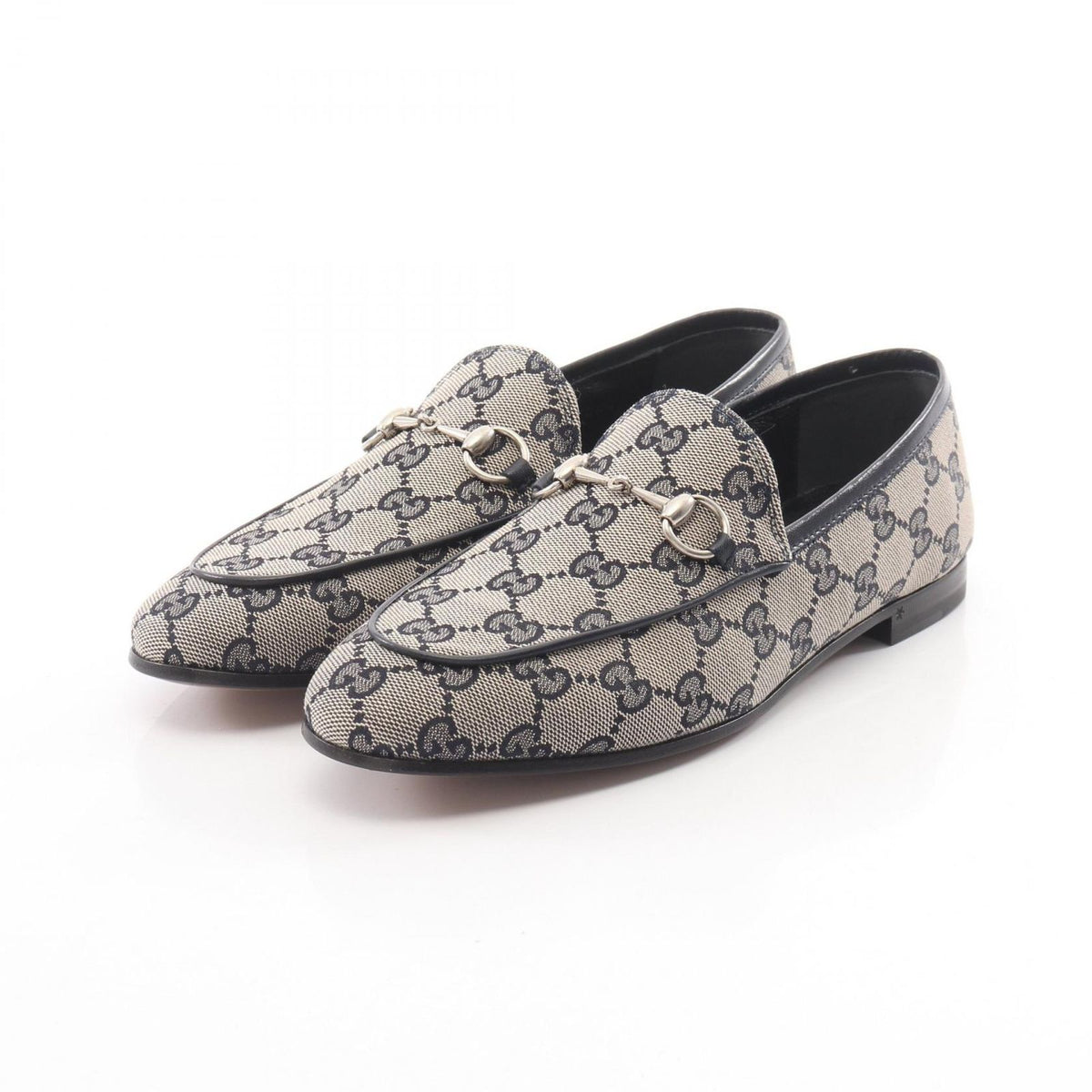 Gucci Loafers Horsebit GG Canvas Leather