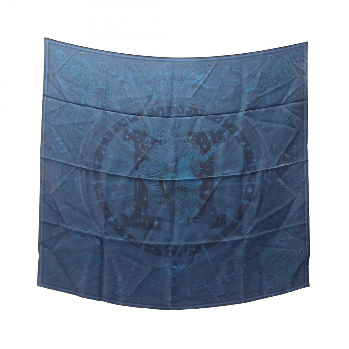 Hermes Scarf Carre 90 C'est la Fete Silk