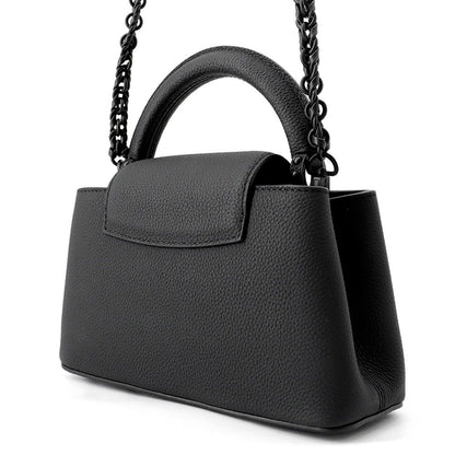Louis Vuitton Matte Calf Leather Capucines East West Mini Bag 2-Way Black — view 2