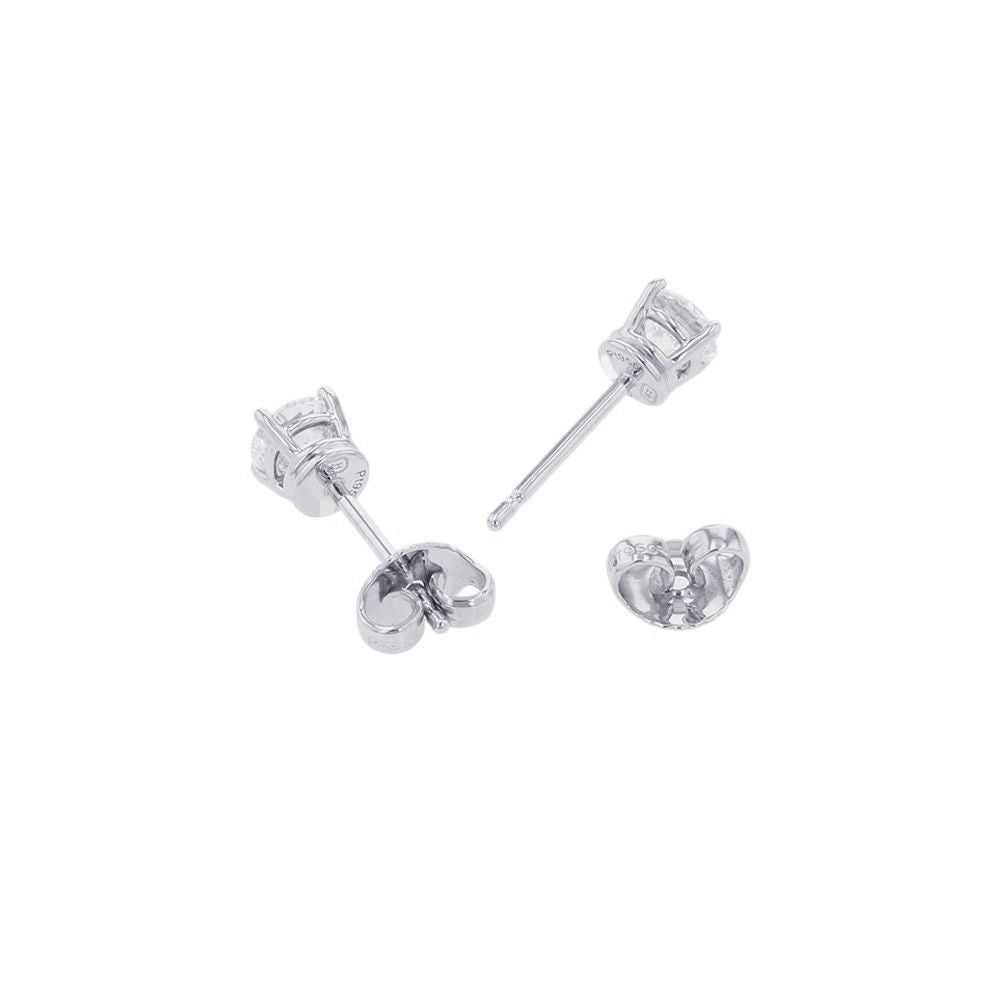 Harry Winston Earrings Round Cut Ear Studs Diamond — view 3