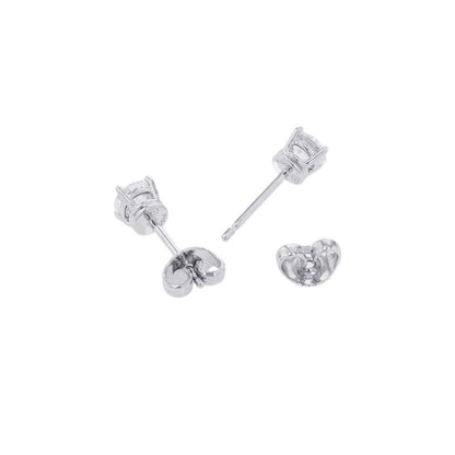 Harry Winston Earrings Round Cut Ear Studs Diamond — view 3