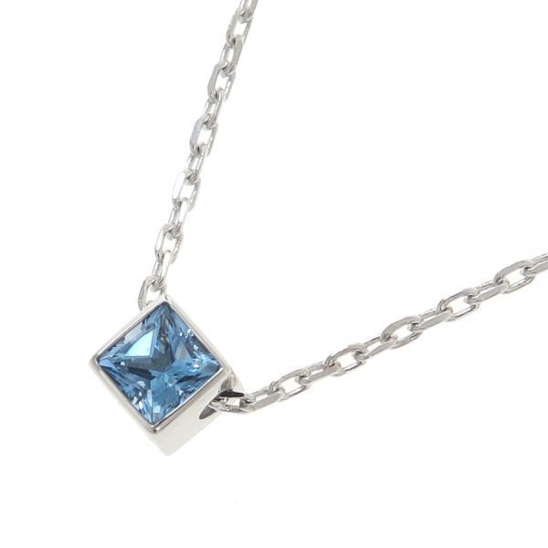 Gucci Cube Necklace Blue Topaz