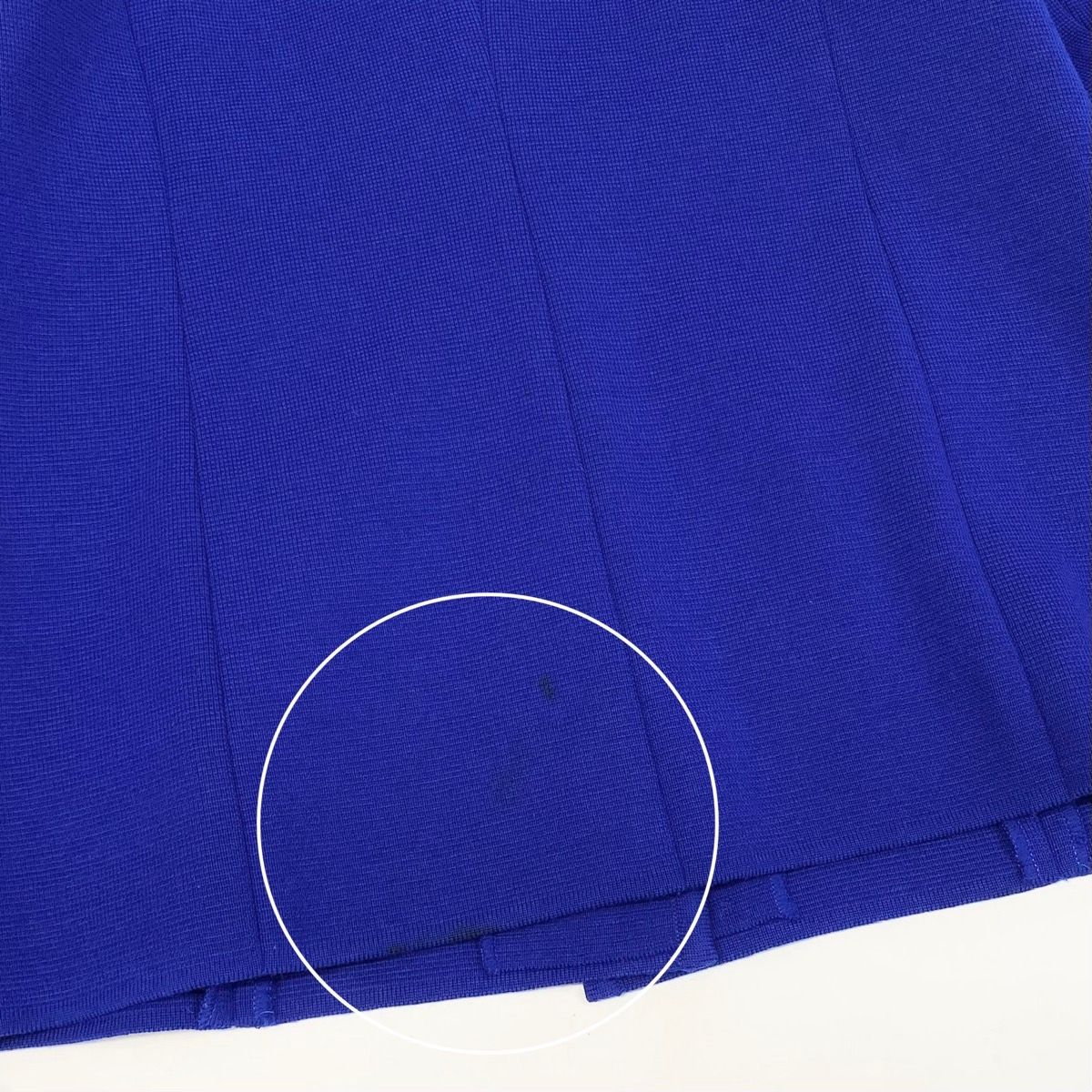Saint Laurent Knit Jacket Velour Button Wool M Blue — view 8