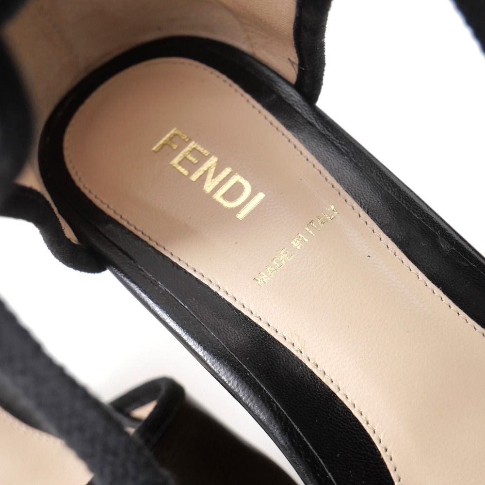Fendi Sandals Wedge Sole Lace 36 — view 6