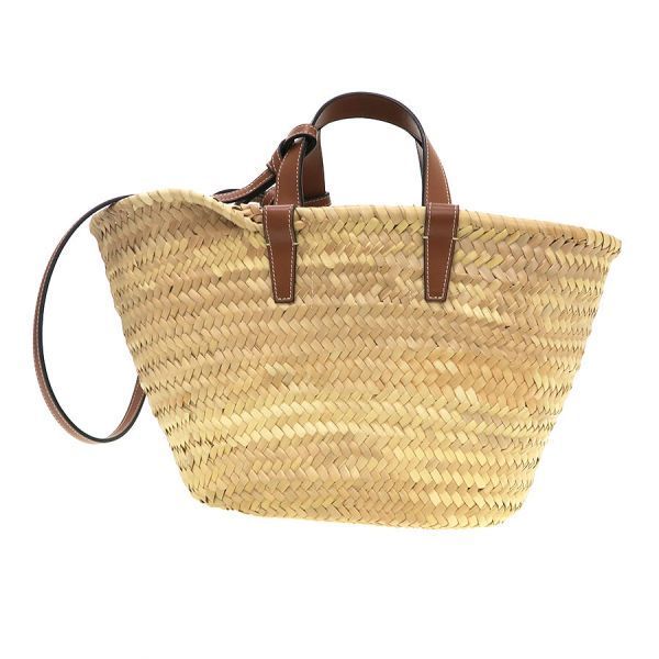 Celine Teen Classic Panier Raffia&Calfskin Messenger Bag — view 3
