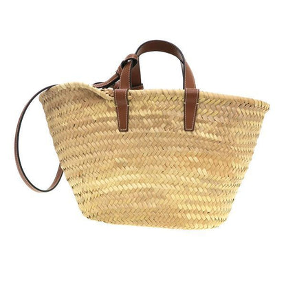 Celine Teen Classic Panier Raffia&Calfskin Messenger Bag — view 3