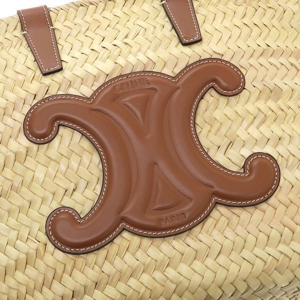 Celine Teen Classic Panier Raffia&Calfskin Messenger Bag — view 4