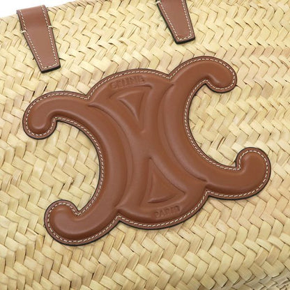 Celine Teen Classic Panier Raffia&Calfskin Messenger Bag — view 4