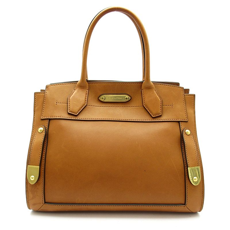 Louis Vuitton Steamer Millesime Leather Shoulder Bag Camel — view 4