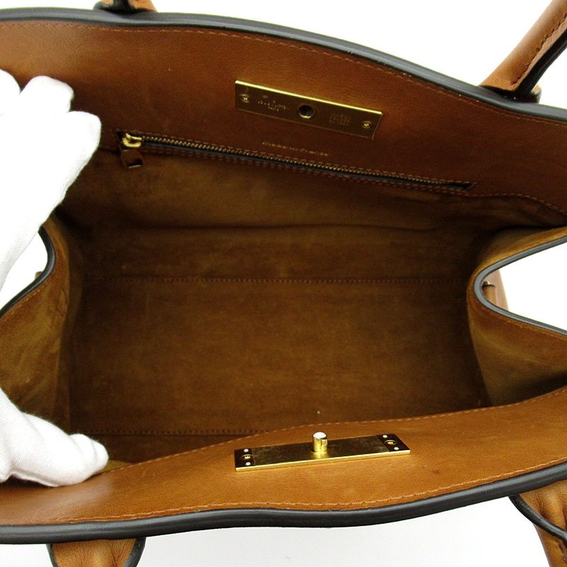 Louis Vuitton Steamer Millesime Leather Shoulder Bag Camel — view 6