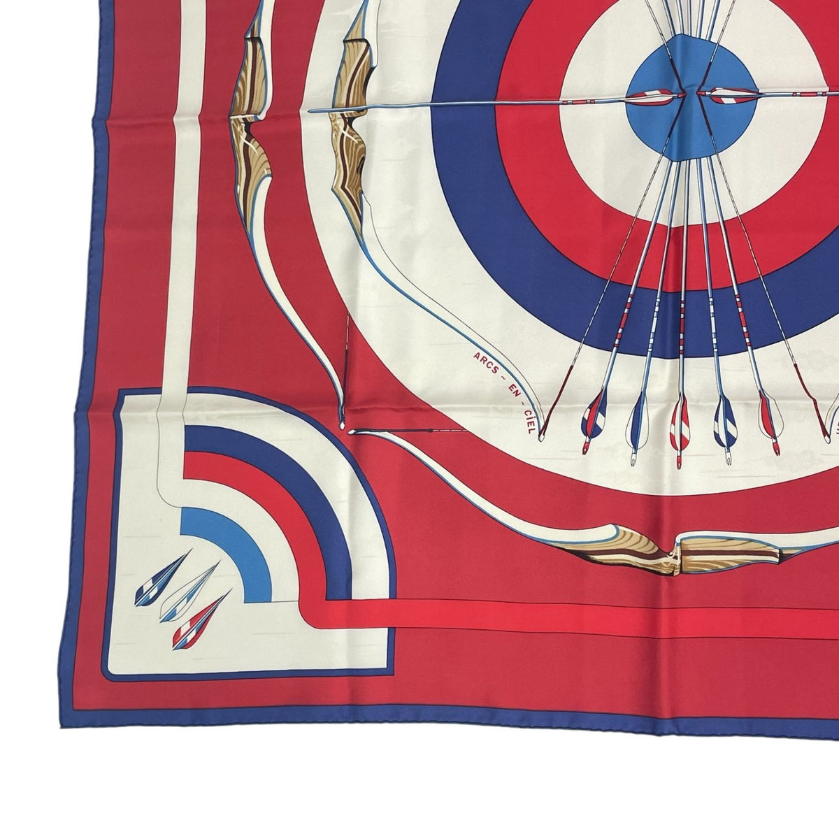 Hermes Carre 90 Silk Scarf Arcs En Ciel Multicolor — view 4