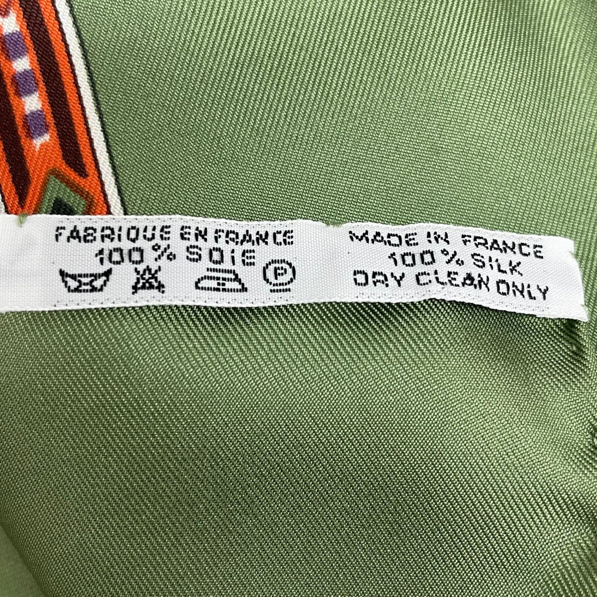 Hermes Scarf Carre 90 Au Son du Tam Silk Green — view 7
