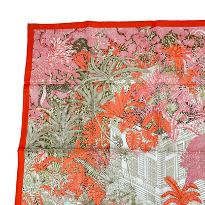 Hermes Carre 90 Faubourg Tropical Multicolor Scarf — view 3