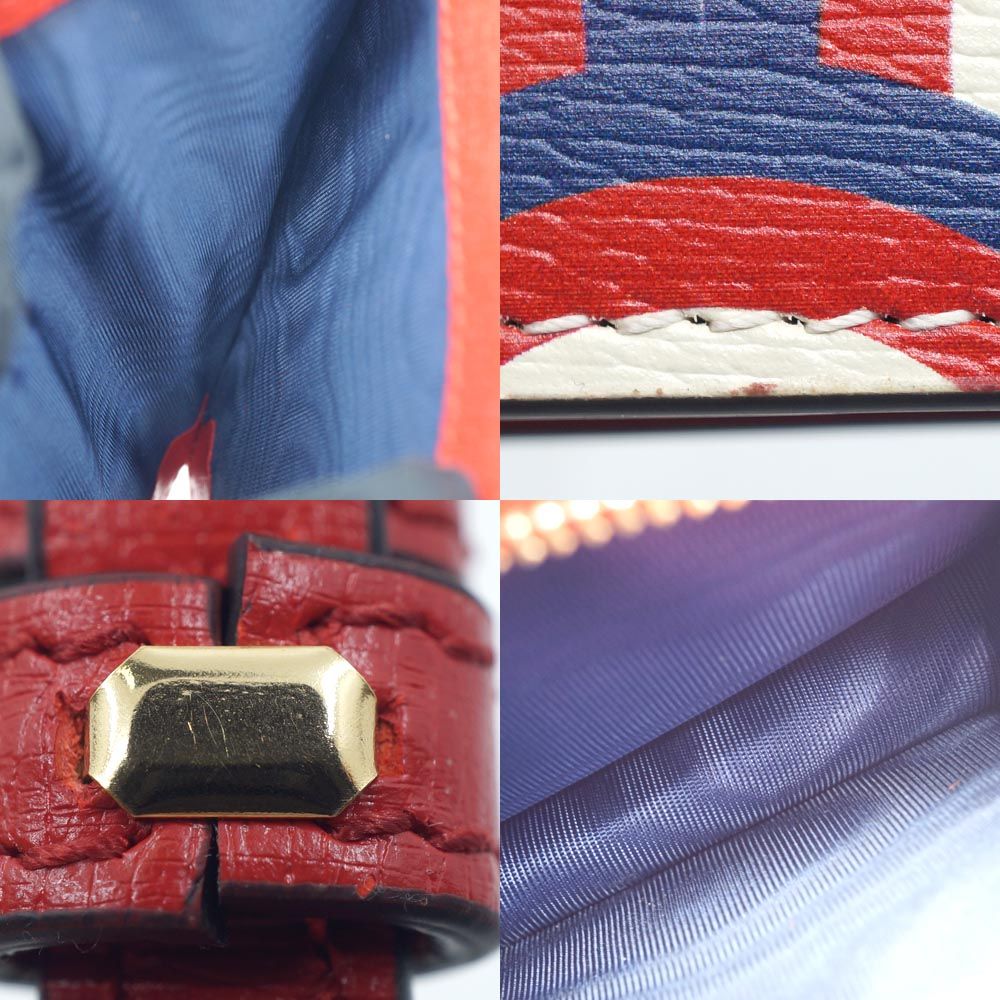 Gucci Horsebit Adidas Wallet on Chain Coin Case Card Red Blue White Gold — view 8