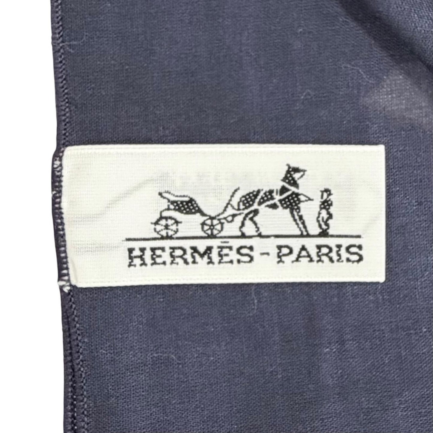 Hermes Pareo Flamingo Party Cotton Oversized Shawl Scarf Blue — view 7