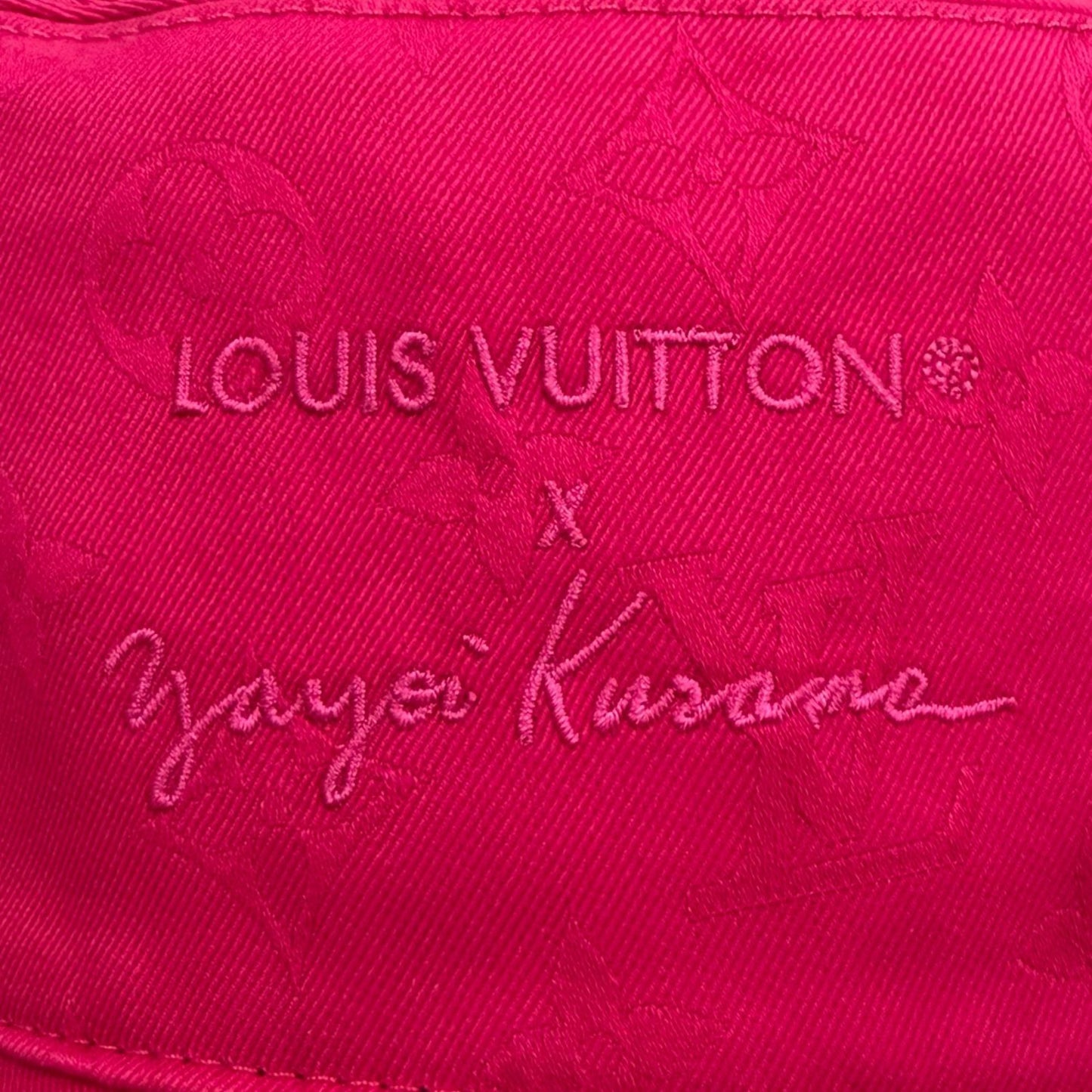 Louis Vuitton Yayoi Kusama Cotton Reversible Infinity Dot Hat Black Pink — view 7