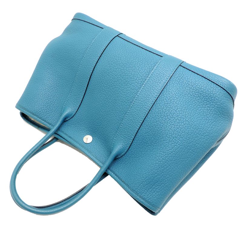 Hermes Tote Bag Blue — view 4