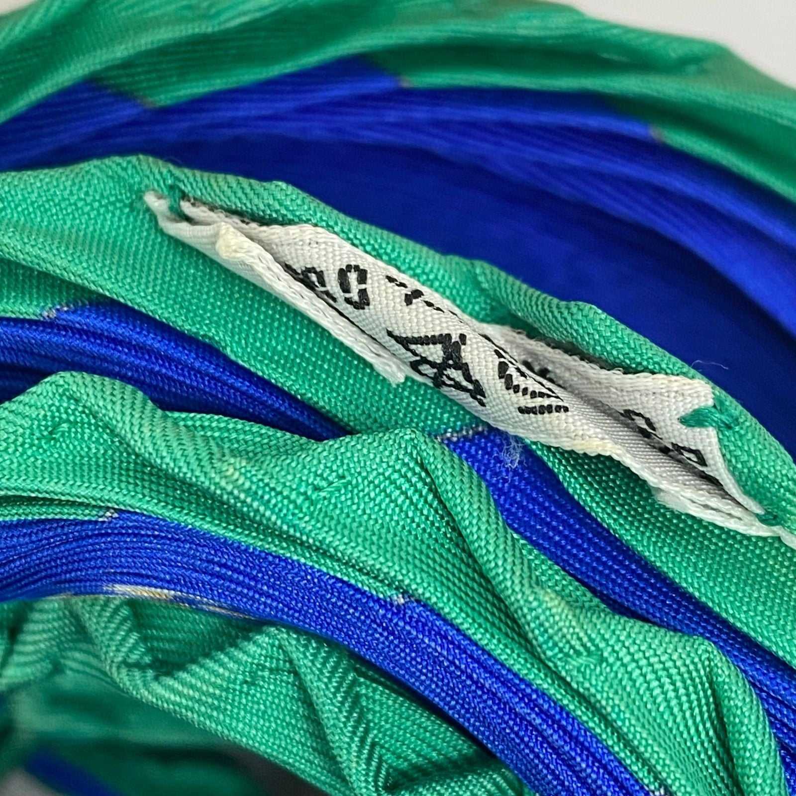 Hermes Silk Scarf Pleats Desert Blue — view 6