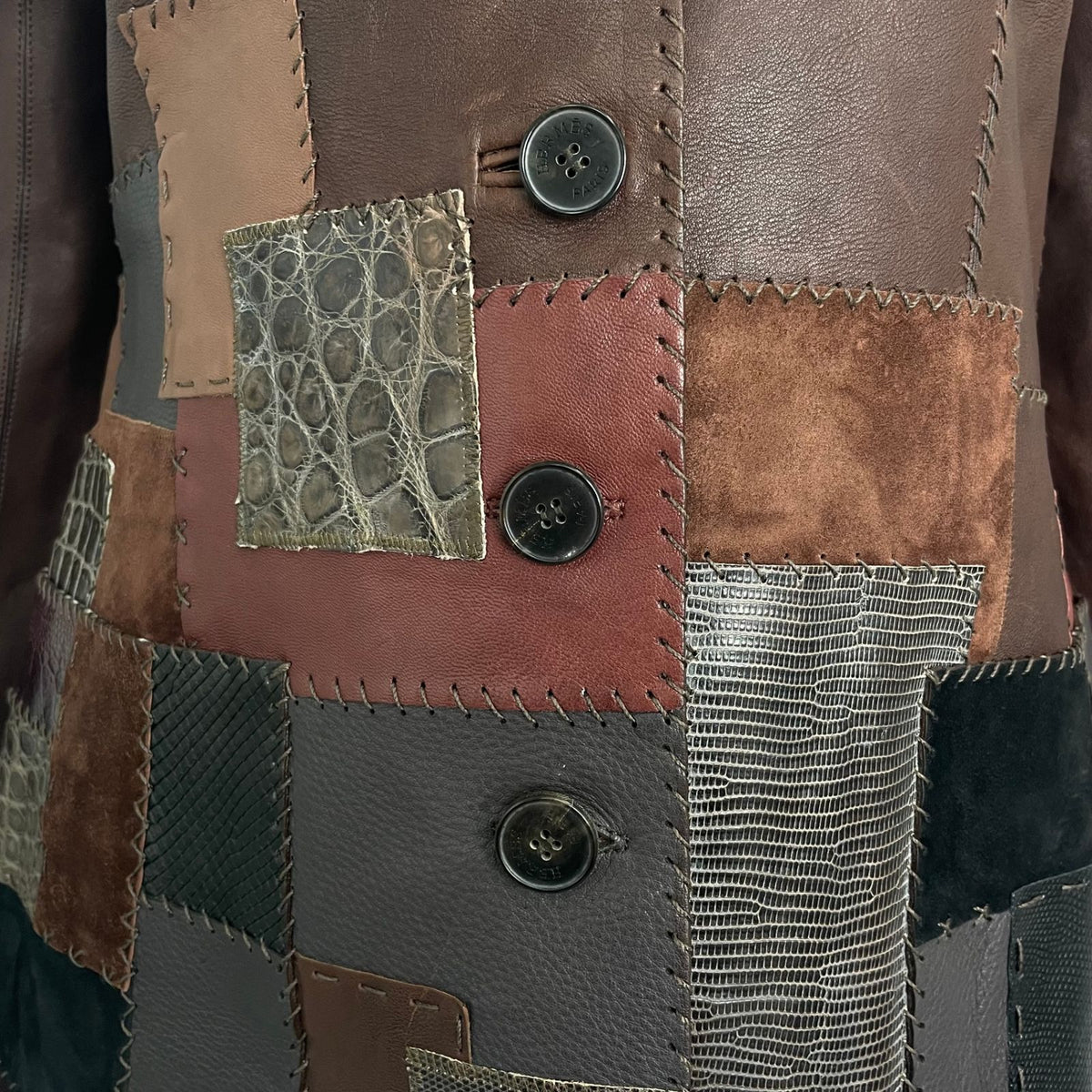 Hermes Jacket Leather 40 Multicolor — view 3