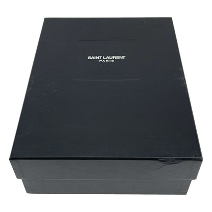 Saint Laurent Paris Era Leather Studded High Top Boots Black 38 — view 6