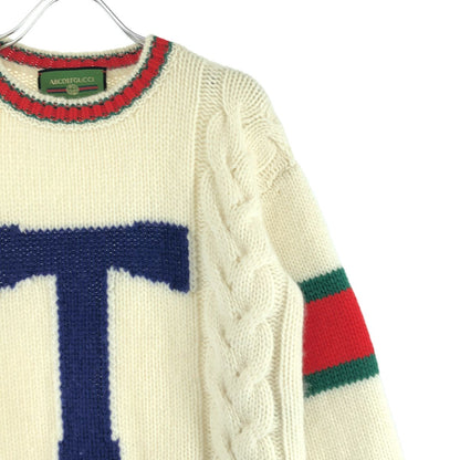 Gucci DIY Abcdef Initial Logo Knit XXS White Red Green Sweater — view 2