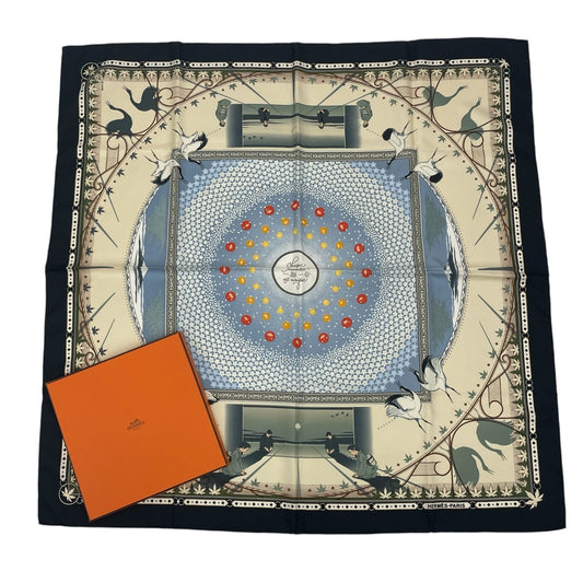 Hermes Carre 90 Chaque Rencontre Est Unique Ichi Era Ichie Scarf Kacho Fugetsu
