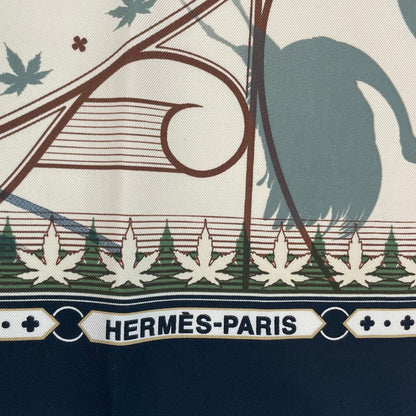 Hermes Carre 90 Chaque Rencontre Est Unique Ichi Era Ichie Scarf Kacho Fugetsu — view 8
