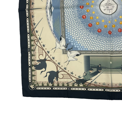 Hermes Carre 90 Chaque Rencontre Est Unique Ichi Era Ichie Scarf Kacho Fugetsu — view 5
