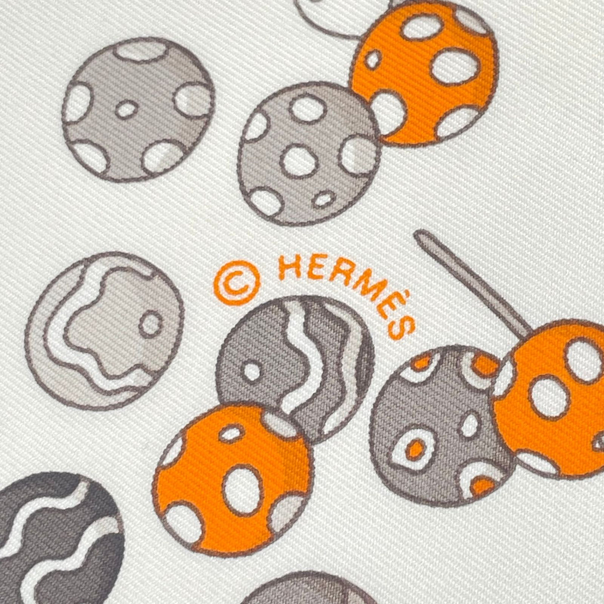 Hermes Silk Carre 90 Scarf Dancing Pearl Multicolor — view 8