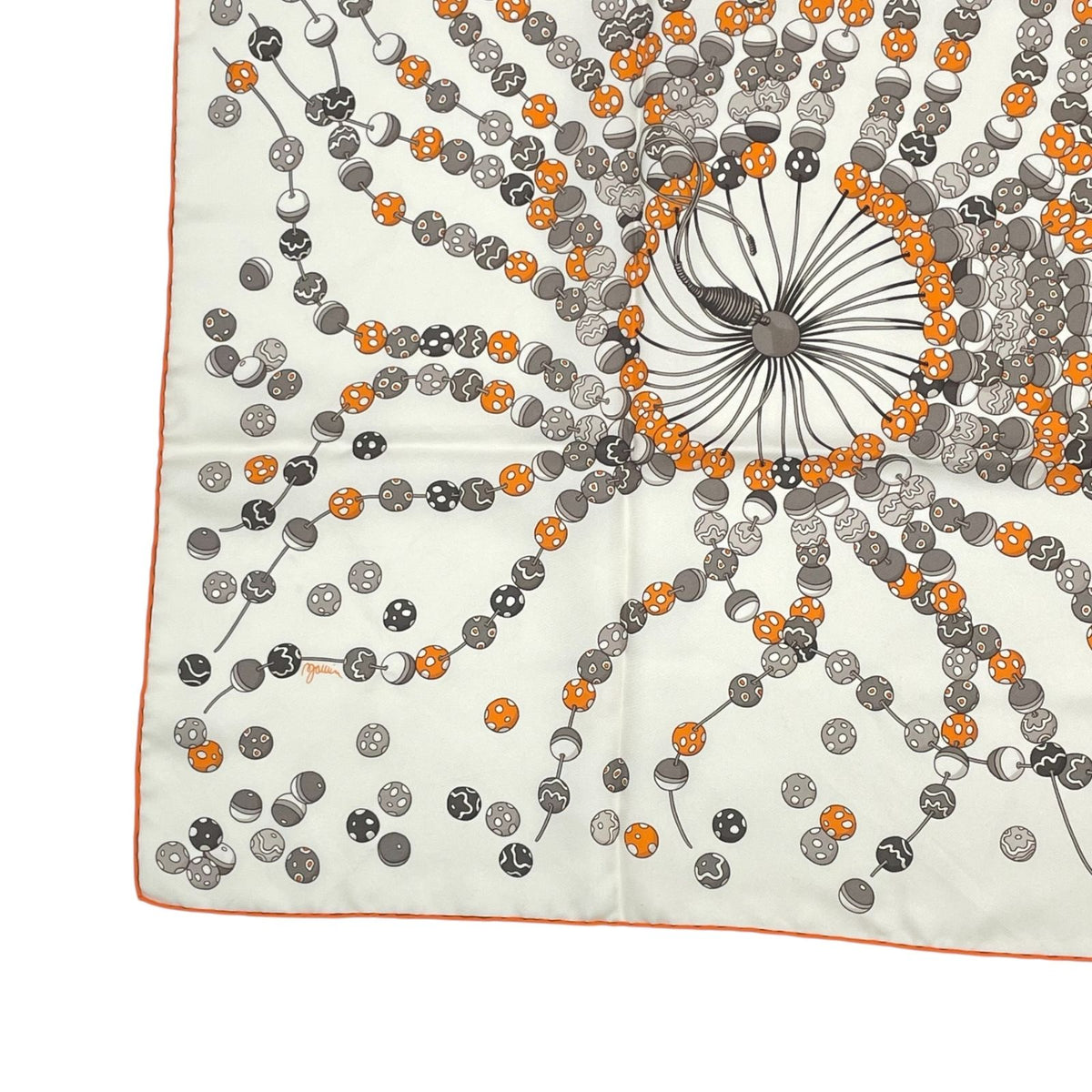 Hermes Silk Carre 90 Scarf Dancing Pearl Multicolor — view 4