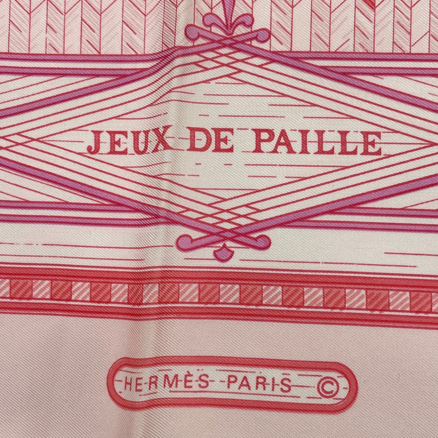 Hermes Carre 90 Jeux de Paille Silk Scarf All Over Print Small Bird Butterfly — view 7