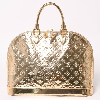 Louis Vuitton Alma GM Handbag Monogram Miroir Gold