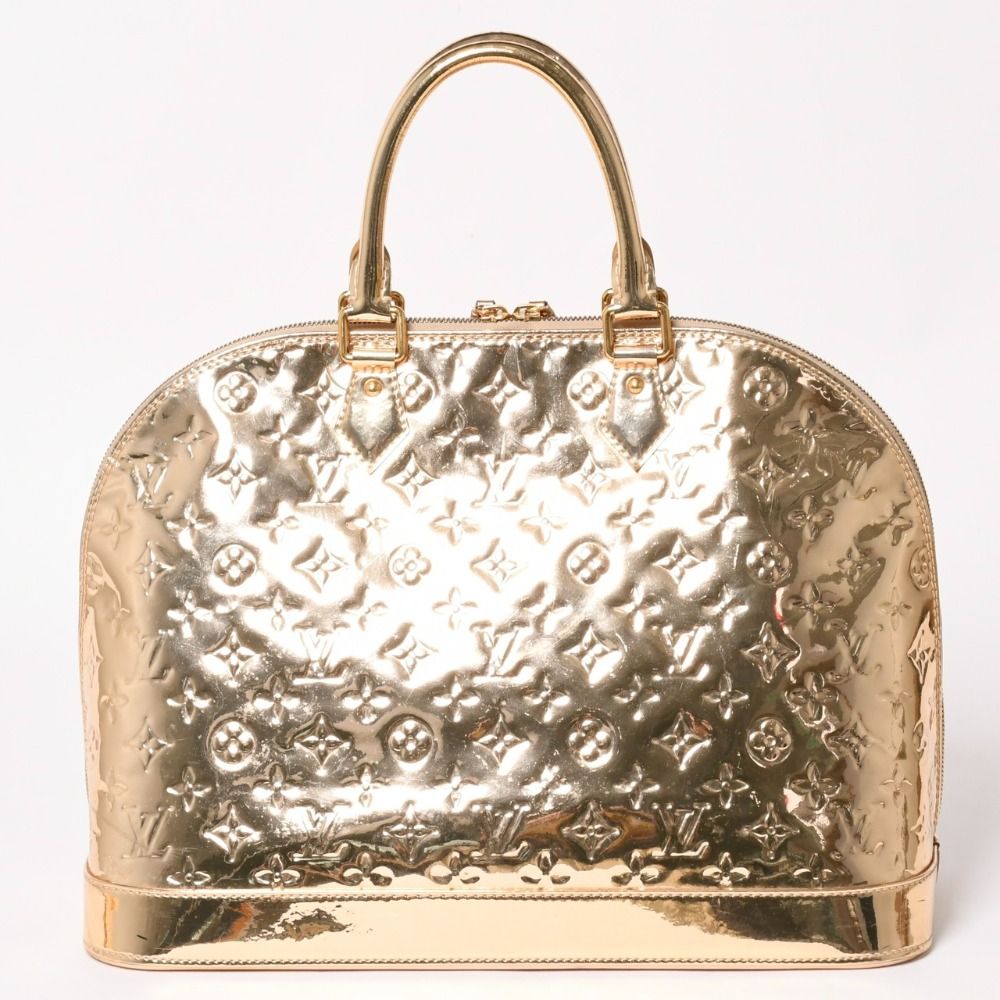 Louis Vuitton Alma GM Handbag Monogram Miroir Gold — view 2
